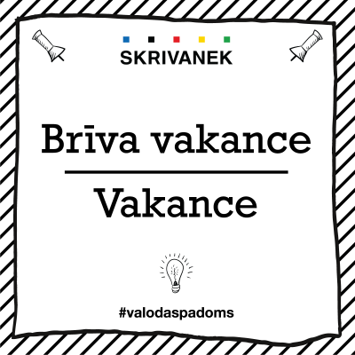 Skrivanek Baltic valodas padoms "Brīva vakance" pret "Vakance"