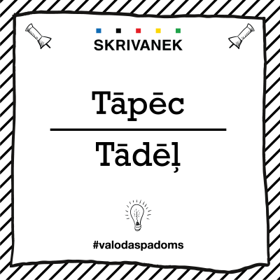 Skrivanek Baltic valodas padoms "Tādēļ" pret "Tāpēc"