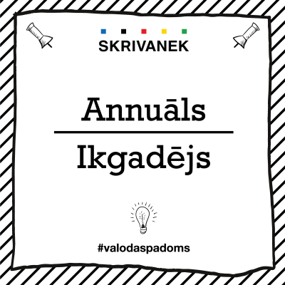 Skrivanek Baltic valodas padoms "Annuāls" pret "Ikgadējs