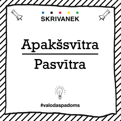 Skrivanek Baltic valodas padoms "Apakšsvītra" pret "Pasvītra"