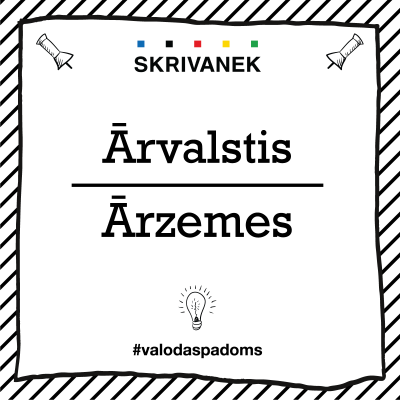 Skrivanek Baltic valodas padoms "Ārvalstis" pret "Ārzemes"