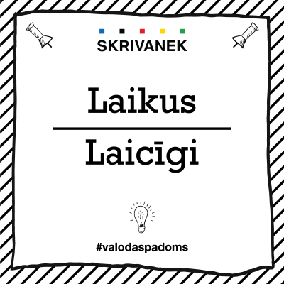 Skrivanek Baltic valodas padoms "Laikus" pret "Laicīgi"