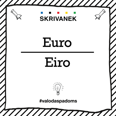 Skrivanek Baltic valodas padoms "Euro" pret "Eiro"