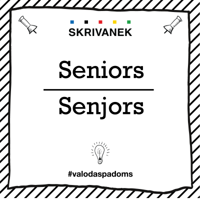 Skrivanek Baltic valodas padoms "Seniors" pret "Senjors"
