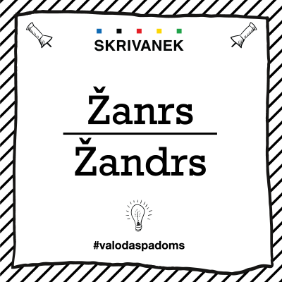 Skrivanek Baltic valodas padoms "žanrs" pret "žandrs"