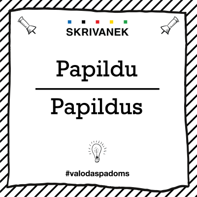 Skrivanek Baltic valodas padoms "Papildu" pret "Papildus"