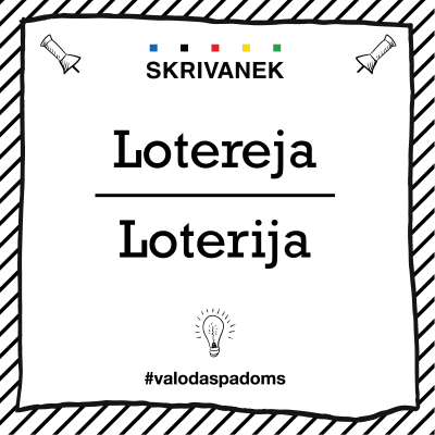 Latviešu valodas padoms: "Lotereja" pret "Loterija"