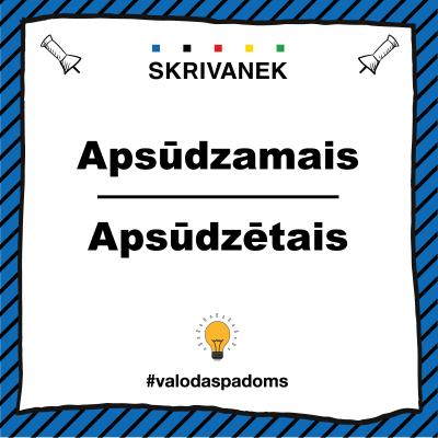 Skrivanek latviešu valodas padoms "Apsūdzamais" vai "Apsūdzētais"