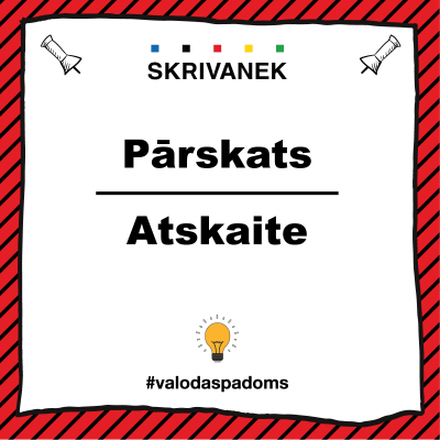 Skrivanek latviešu valodas padoms, "pārskats" vai "atskaite"