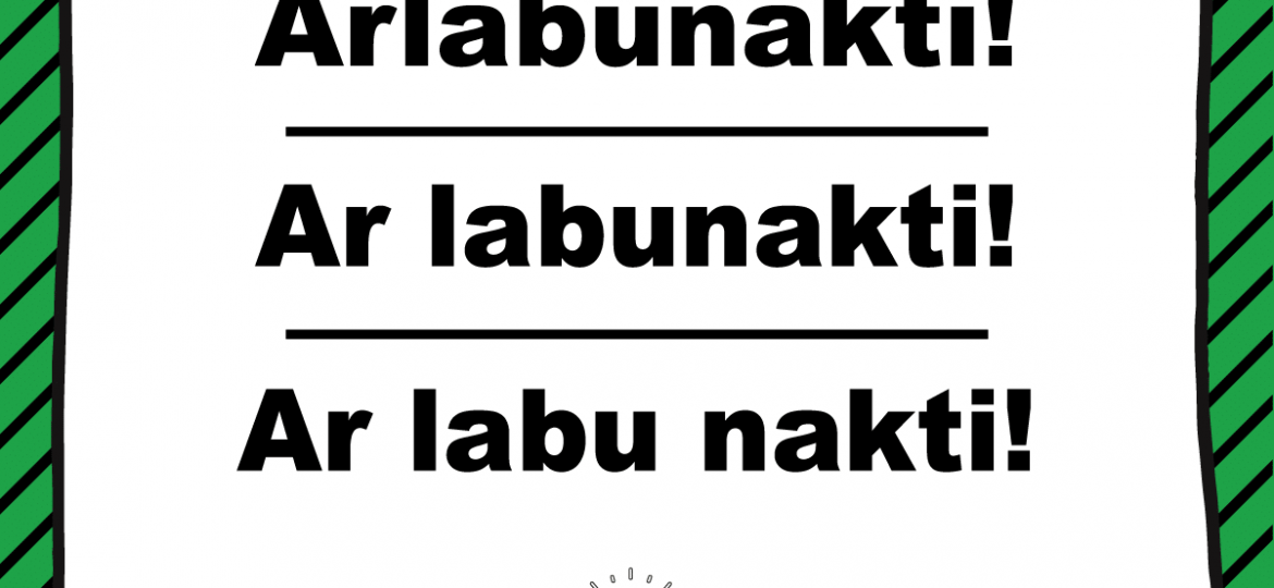 Latviešu valodas padoms: arlabunakti vai ar labunakti, ar labu nakti