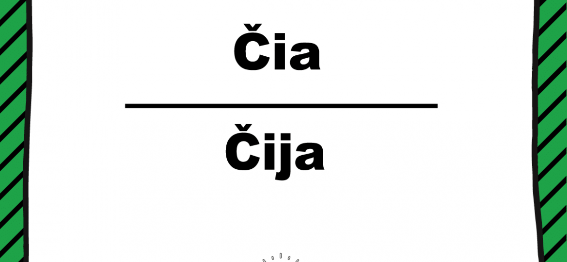 Skrivanek latviešu valodas padoms parāda pareizu svešvārdu rakstību – vārds “Čia” (piemēram, attiecībā uz čia sēklām) rakstāms bez “j”, nevis “Čija”. Augšā pareizā forma “Čia”, apakšā – kļūdainā “Čija”. Attēla dizains ir ar zaļām svītrām fonā, centrā spuldzītes ikona un apakšā tēmturis #valodaspadoms.