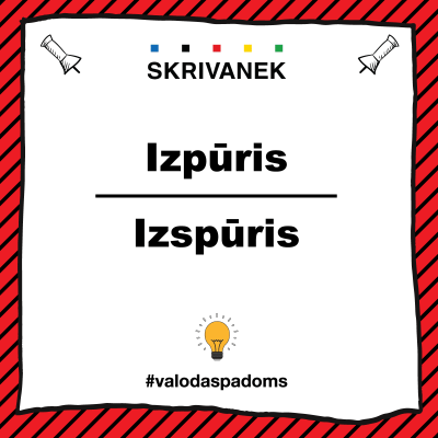 Latviešu valodas padoms: izspūris vai izpūris
